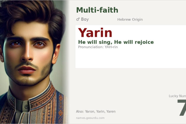 Yarin Name Meaning — Hebrew Origin, Boy Name & Details (2025)