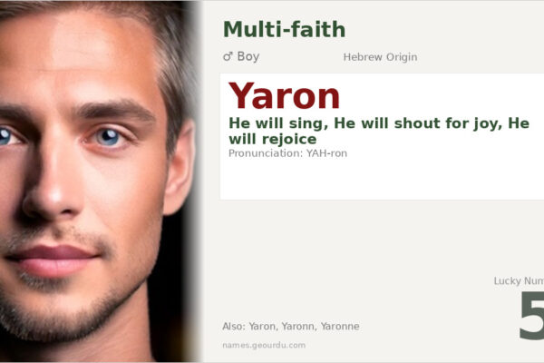 Yaron Name Meaning — Hebrew Origin, Boy Name & Details (2025)