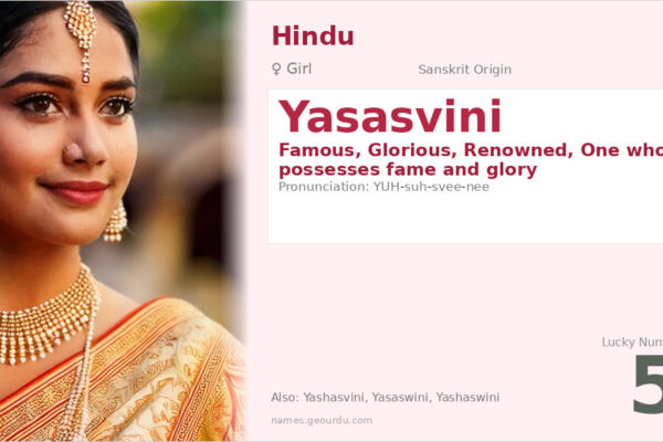 Yasasvini Name Meaning — Sanskrit Origin, Girl Name & Details (2025)
