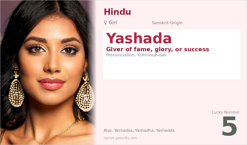 Yashada Name Meaning and Details