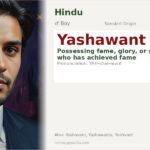 Yashawant Name Meaning and Details