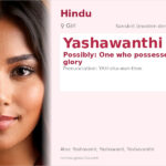 Yashawanthi Name Meaning and Details