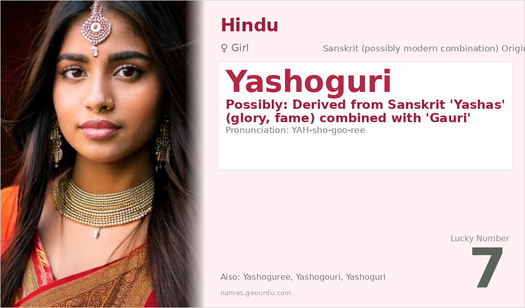 Yashoguri Name Meaning and Details