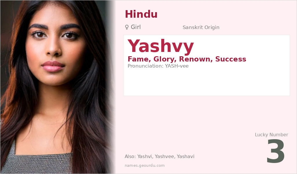 Yashvy Name Meaning and Details