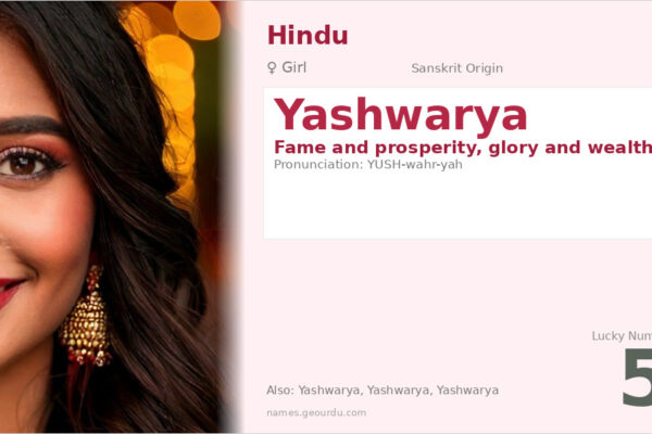 Yashwarya Name Meaning — Sanskrit Origin, Girl Hindu Name & Details (2025)