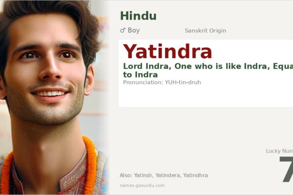 Yatindra Name Meaning — Sanskrit Origin, Hindu Boy Name & Details (2025)