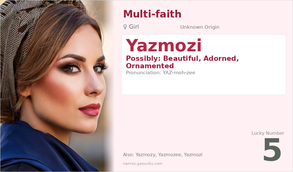 Yazmozi Name Meaning and Details