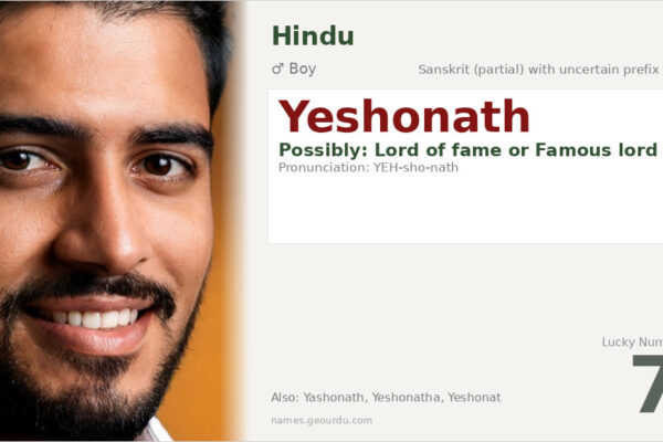 Yeshonath Meaning — Origin, Gender & Details (2025)