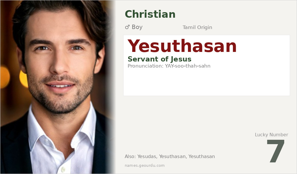 Yesuthasan Name Meaning and Details