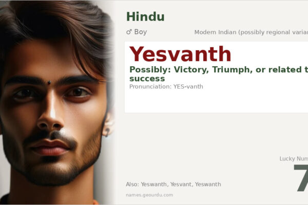 Yesvanth Name Meaning — Origin, Gender & Details (2025)