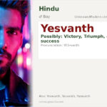 Yesvanth Name Meaning and Details