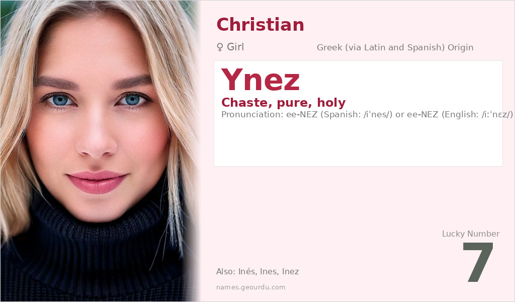 Ynez Name Meaning and Details