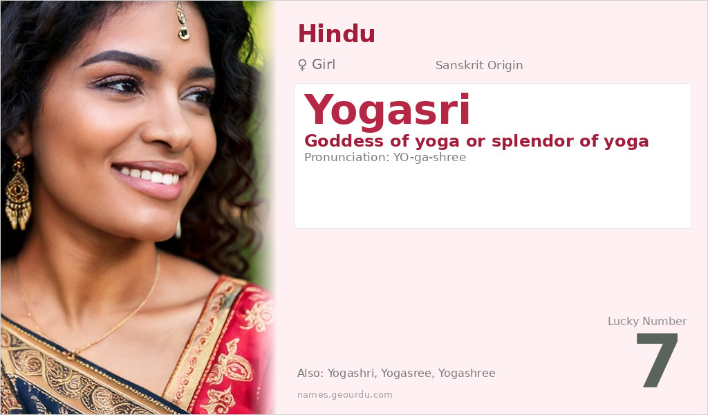 Yogasri Name Meaning and Details