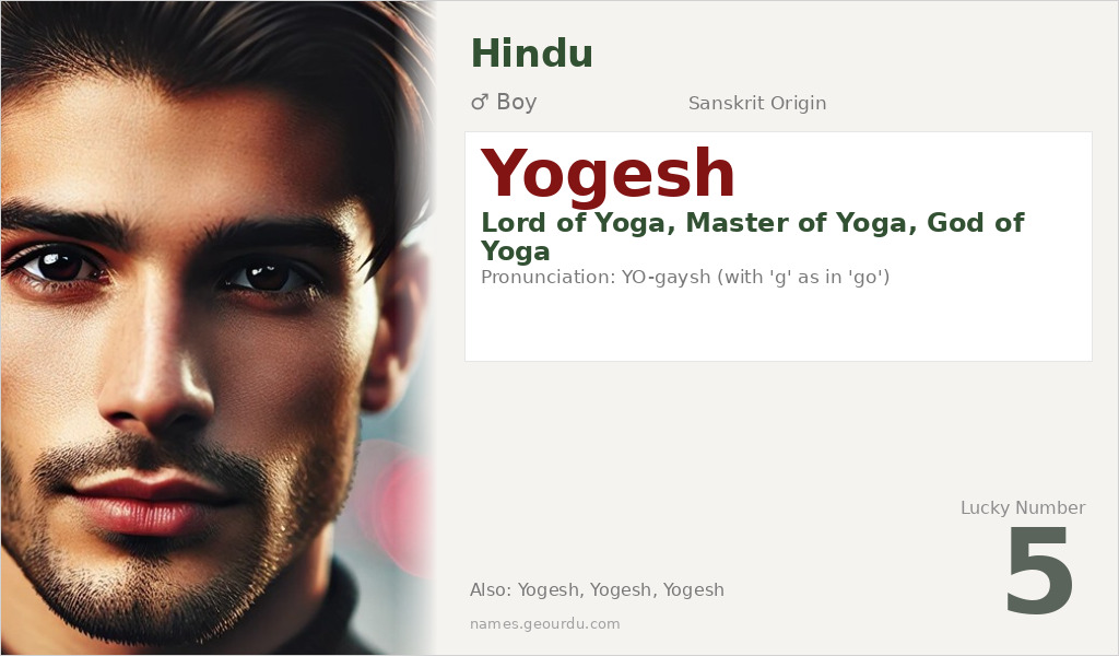 Yogesh Name Meaning and Details