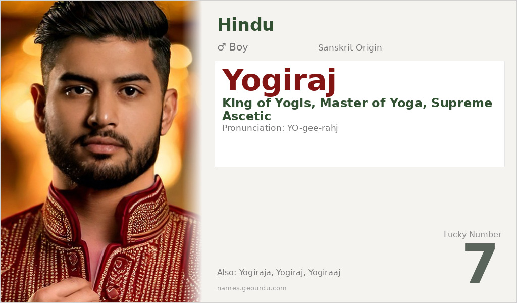 Yogiraj Name Meaning and Details