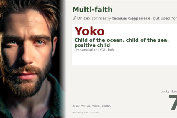 Yoko Name Meaning — Japanese Origin, Gender & Cultural Significance (2025)