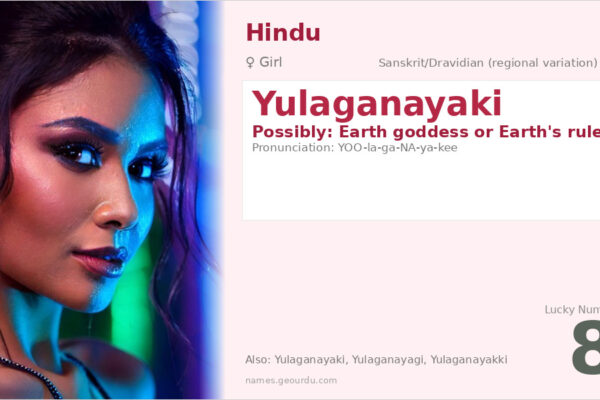 Yulaganayaki Meaning — Origin, Gender & Details (2025)