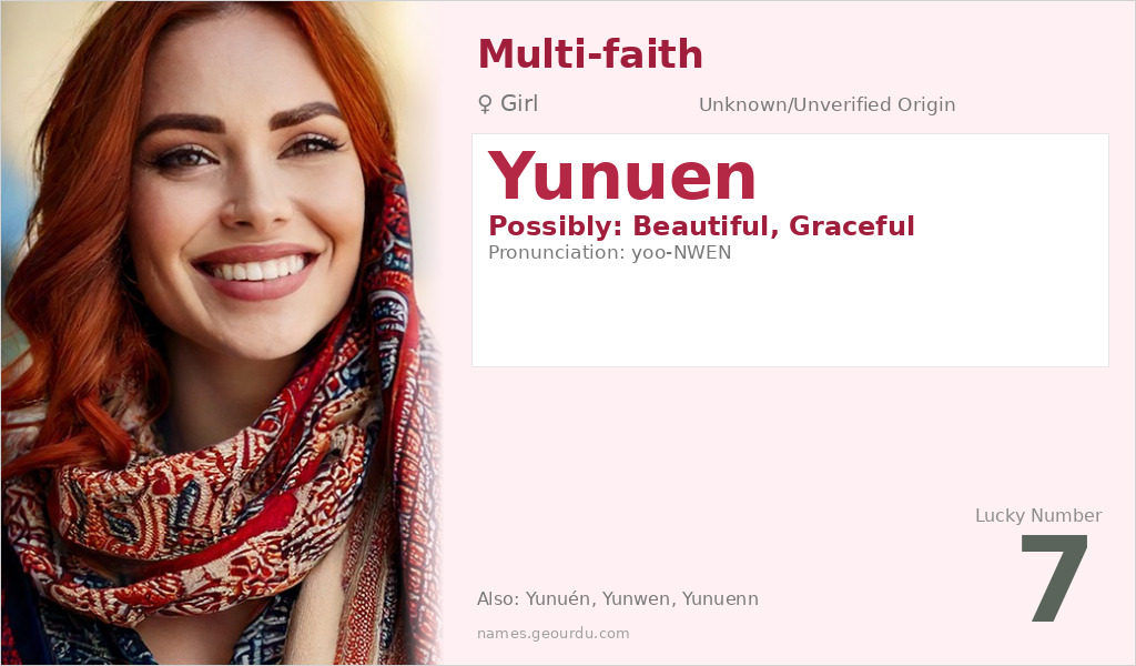 Yunuen Name Meaning and Details