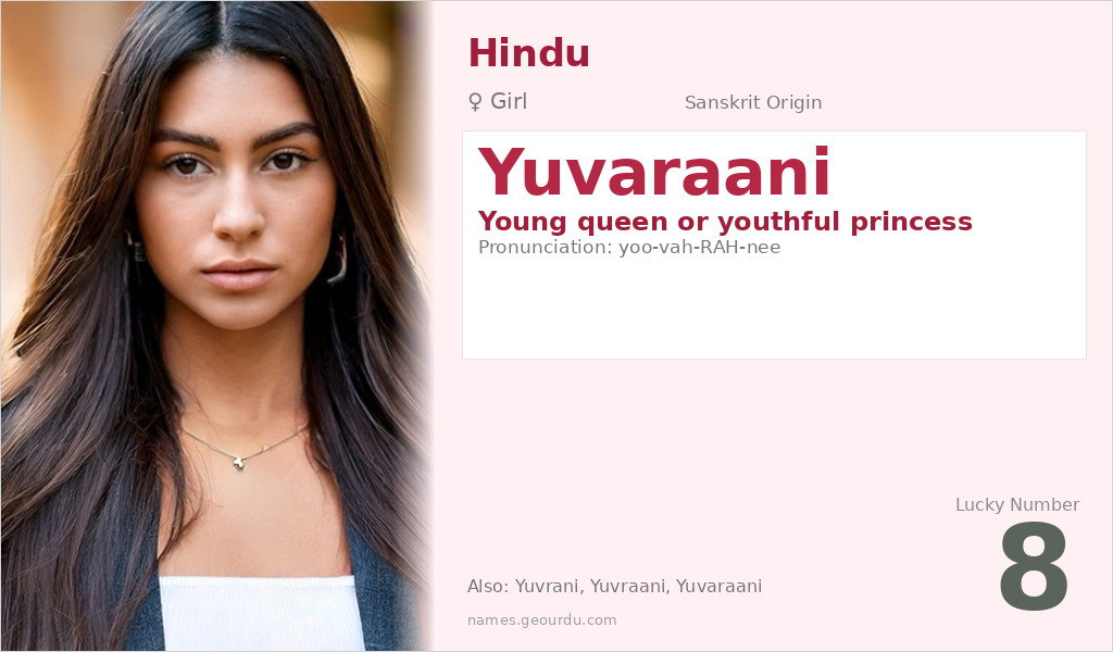 Yuvaraani Name Meaning and Details