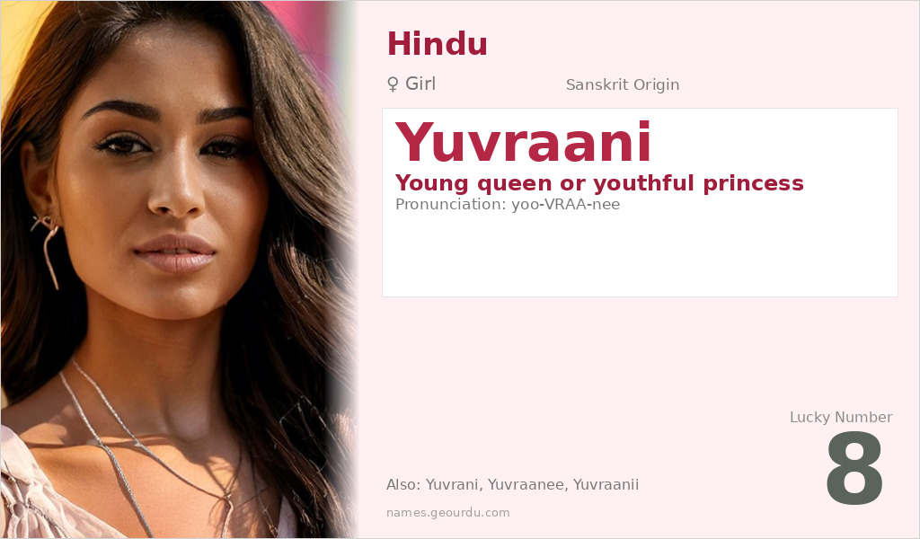 Yuvraani Name Meaning and Details