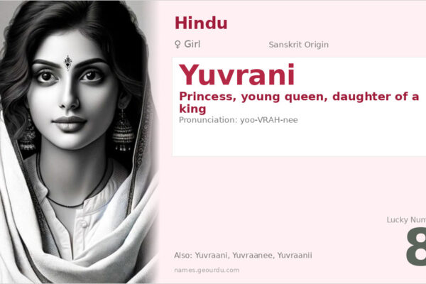 Yuvrani Name Meaning — Sanskrit Origin, Girl Name & Details (2025)
