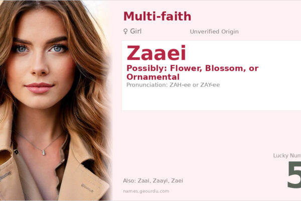 Zaaei Name Meaning — Origin, Gender & Details (2025)