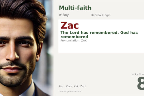 Zac Name Meaning — Hebrew Origin, Boy Name & Details (2025)