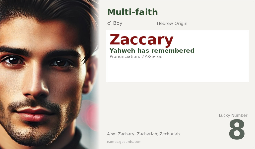 Zaccary Name Meaning and Details