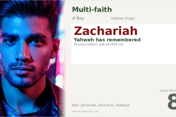 Zachariah Name Meaning — Hebrew Origin, Boy Name & Details (2025)