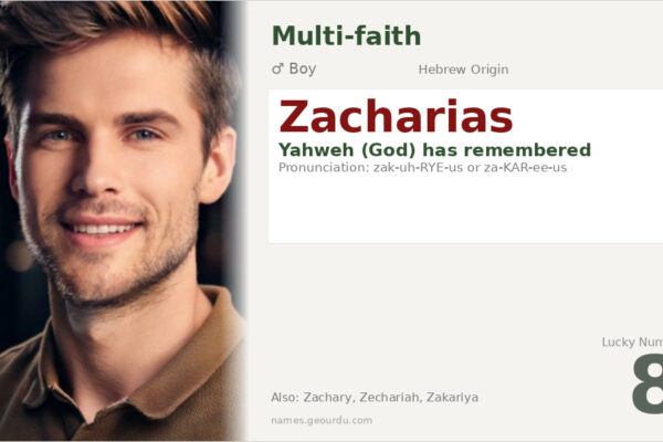 Zacharias Name Meaning — Hebrew Origin, Boy Name & Complete Guide (2025)