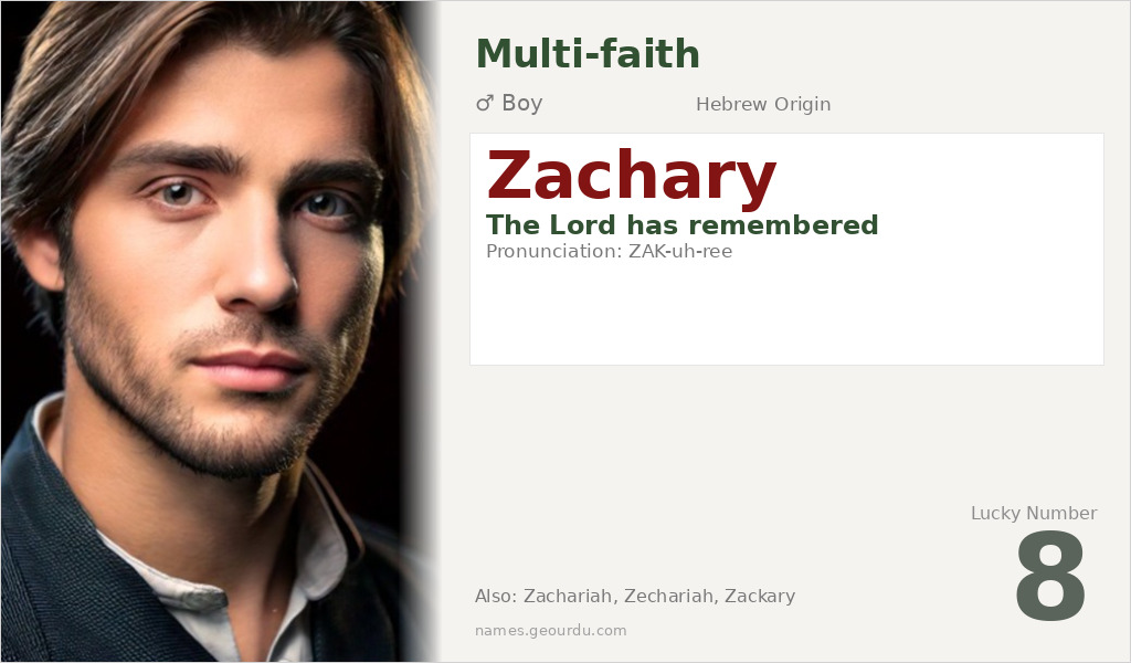Zachary Name Meaning and Details