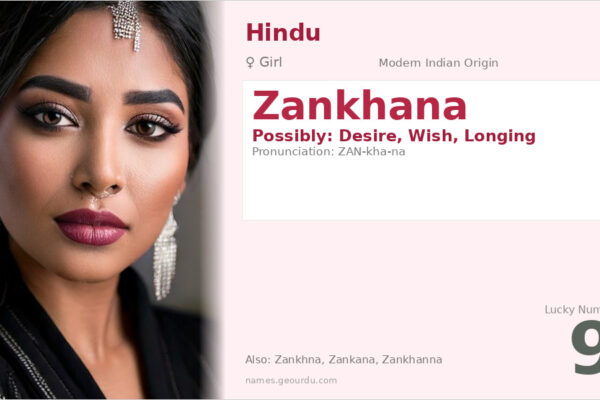 Zankhana Name Meaning — Origin, Gender & Details (2025)
