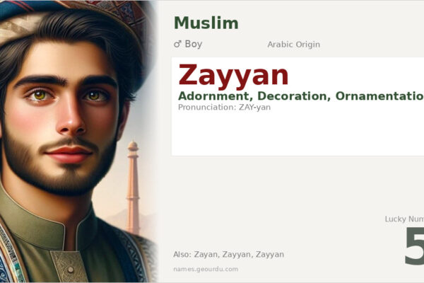 Zayyan Name Meaning — Arabic Origin, Boy Name & Details (2025)