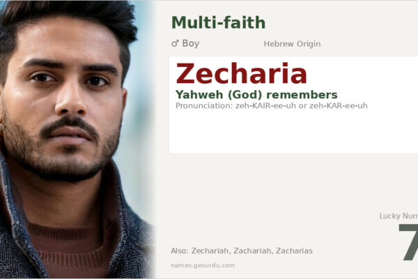 Zecharia Name Meaning — Hebrew Origin, Boy Name & Details (2025)