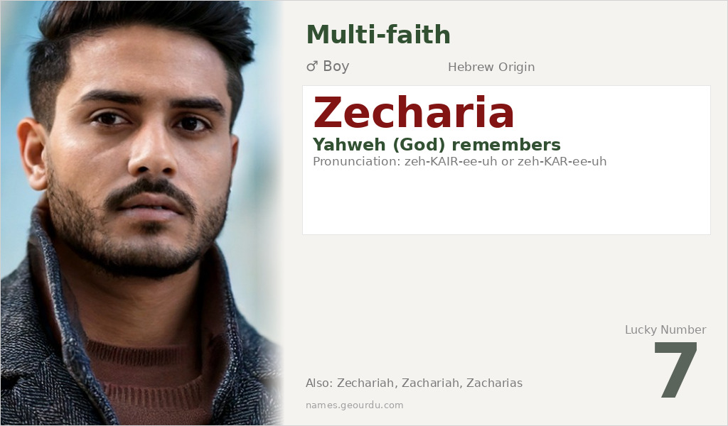 Zecharia Name Meaning and Details