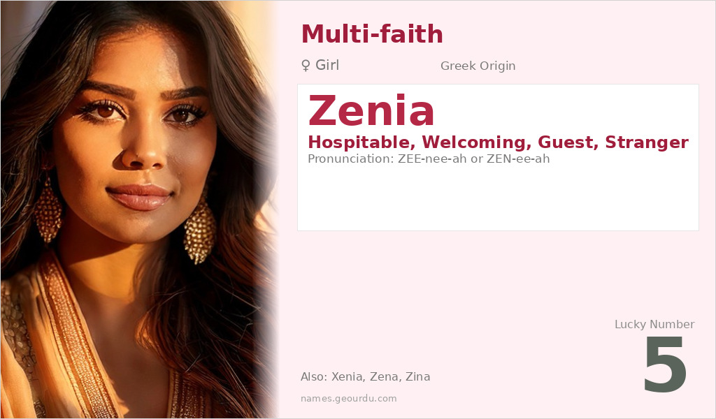 Zenia Name Meaning and Details