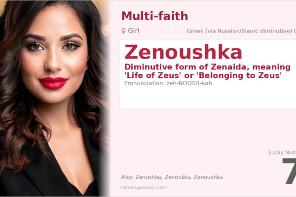 Zenoushka Name Meaning — Greek Origin, Girl Name & Details (2025)