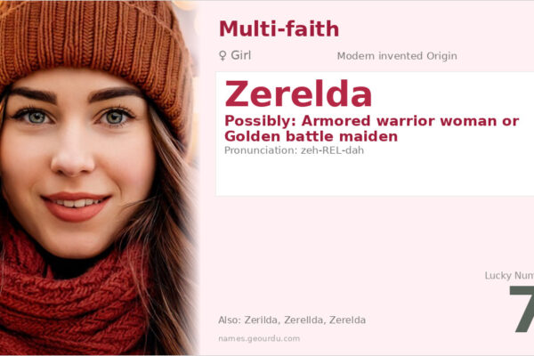 Zerelda Name Meaning — Origin, Gender & Details (2025)
