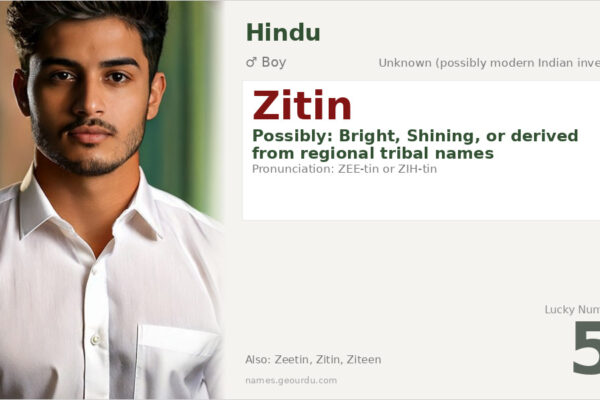 Zitin Name Meaning — Origin, Gender & Details (2025)