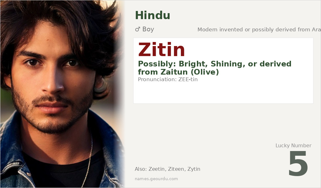 Zitin Name Meaning and Details