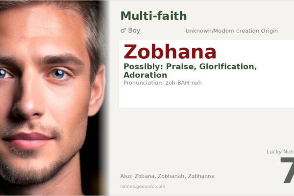 Zobhana Name Meaning — Origin, Gender & Details (2025)