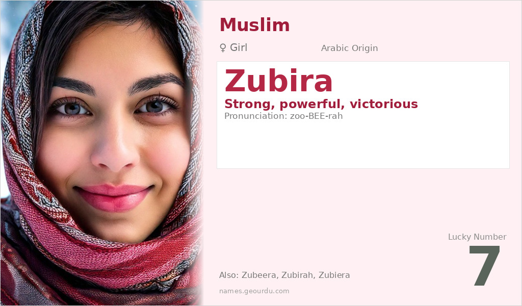 Zubira Name Meaning and Details