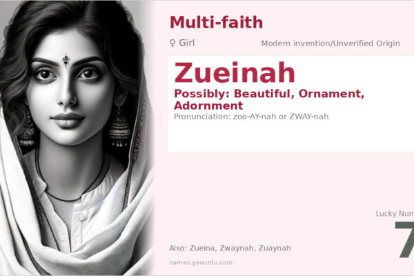 Zueinah Name Meaning — Origin, Gender & Details (2025)