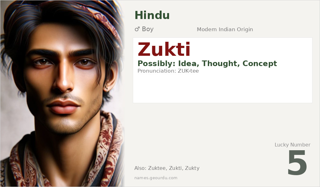 Zukti Name Meaning and Details