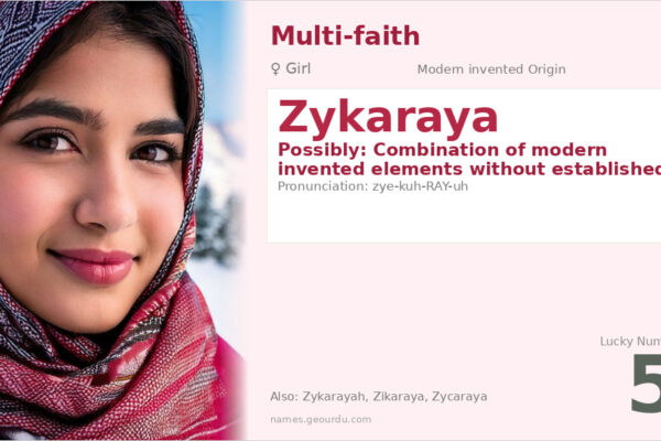Zykaraya Name Meaning — Modern Origin & Details (2025)